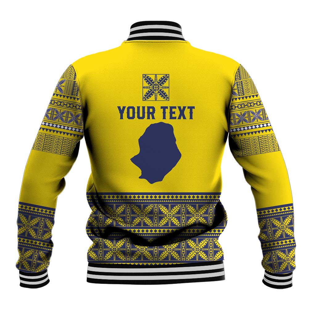 Niue Crab Personalised Baseball Jacket Niuean Hiapo Pattern LT9 - Polynesian Pride