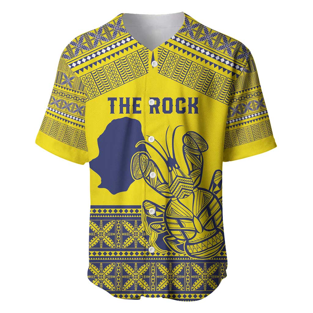 Niue Crab Personalised Baseball Jersey Niuean Hiapo Pattern - Polynesian Pride