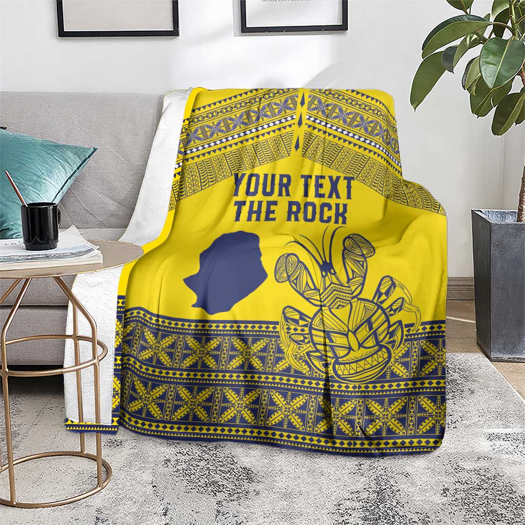 Niue Crab Personalised Blanket Niuean Hiapo Pattern - Polynesian Pride