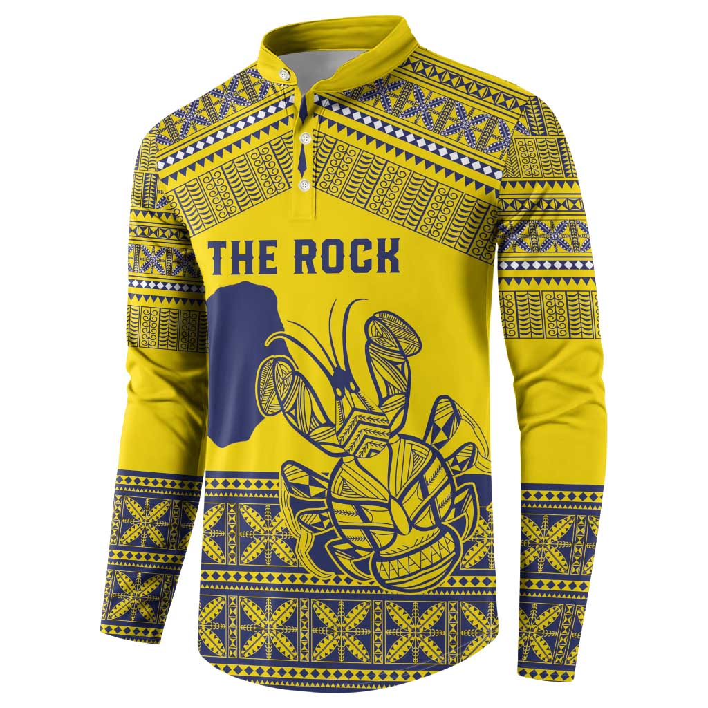 Niue Crab Personalised Button Sweatshirt Niuean Hiapo Pattern LT9 - Polynesian Pride