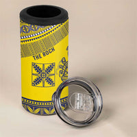 Niue Crab Personalised 4 in 1 Can Cooler Tumbler Niuean Hiapo Pattern LT9 - Polynesian Pride