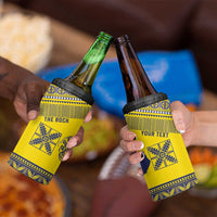 Niue Crab Personalised 4 in 1 Can Cooler Tumbler Niuean Hiapo Pattern LT9 - Polynesian Pride