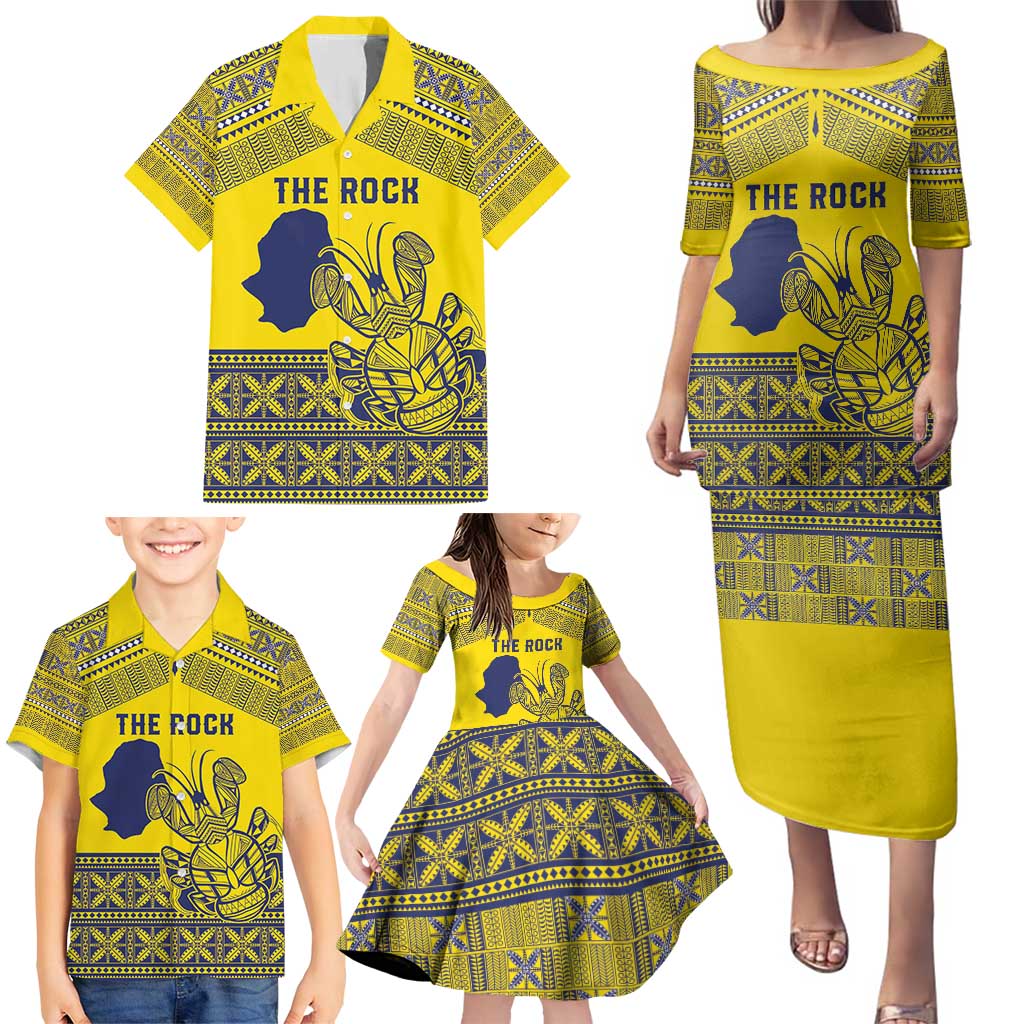 Niue Crab Personalised Family Matching Puletasi and Hawaiian Shirt Niuean Hiapo Pattern LT9 - Polynesian Pride