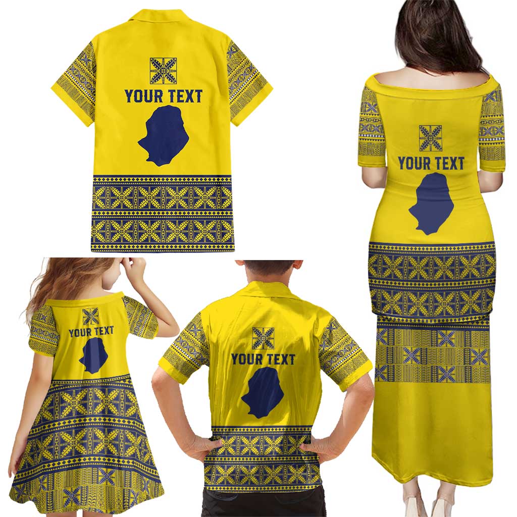 Niue Crab Personalised Family Matching Puletasi and Hawaiian Shirt Niuean Hiapo Pattern LT9 - Polynesian Pride