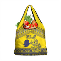 Niue Crab Personalised Grocery Bag Niuean Hiapo Pattern LT9 1-pack One Size Gold - Polynesian Pride