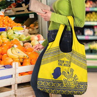 Niue Crab Personalised Grocery Bag Niuean Hiapo Pattern LT9 - Polynesian Pride