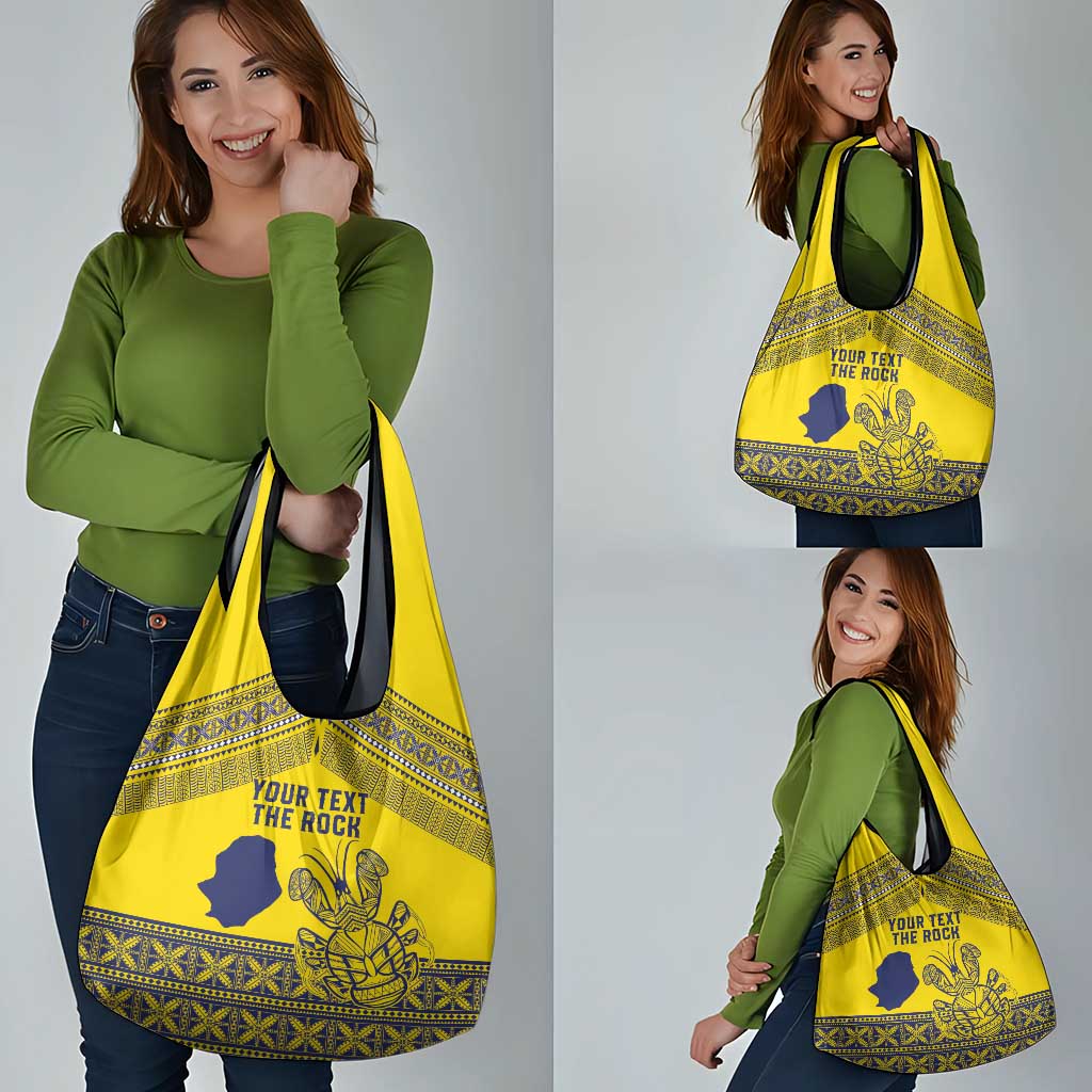 Niue Crab Personalised Grocery Bag Niuean Hiapo Pattern LT9 - Polynesian Pride