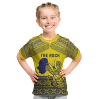 Niue Crab Personalised Kid T Shirt Niuean Hiapo Pattern - Polynesian Pride