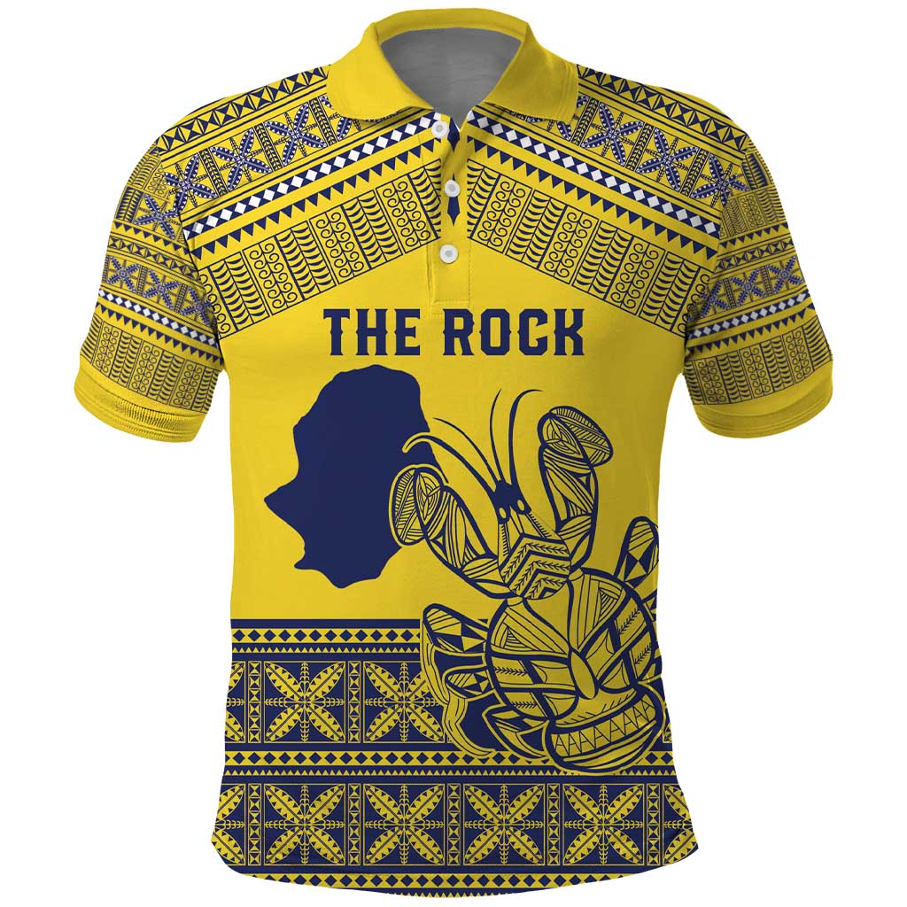 Niue Crab Personalised Polo Shirt Niuean Hiapo Pattern - Polynesian Pride