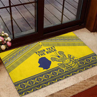 Niue Crab Personalised Rubber Doormat Niuean Hiapo Pattern LT9 - Polynesian Pride