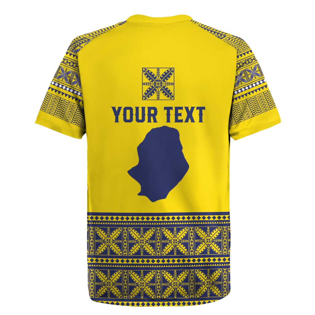 Niue Crab Personalised Rugby Jersey Niuean Hiapo Pattern - Polynesian Pride