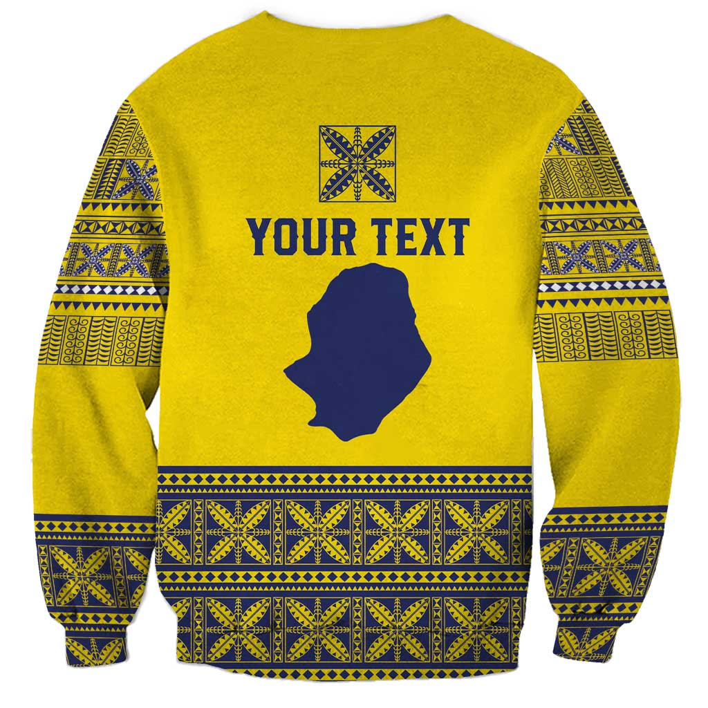 Niue Crab Personalised Sweatshirt Niuean Hiapo Pattern LT9 - Polynesian Pride