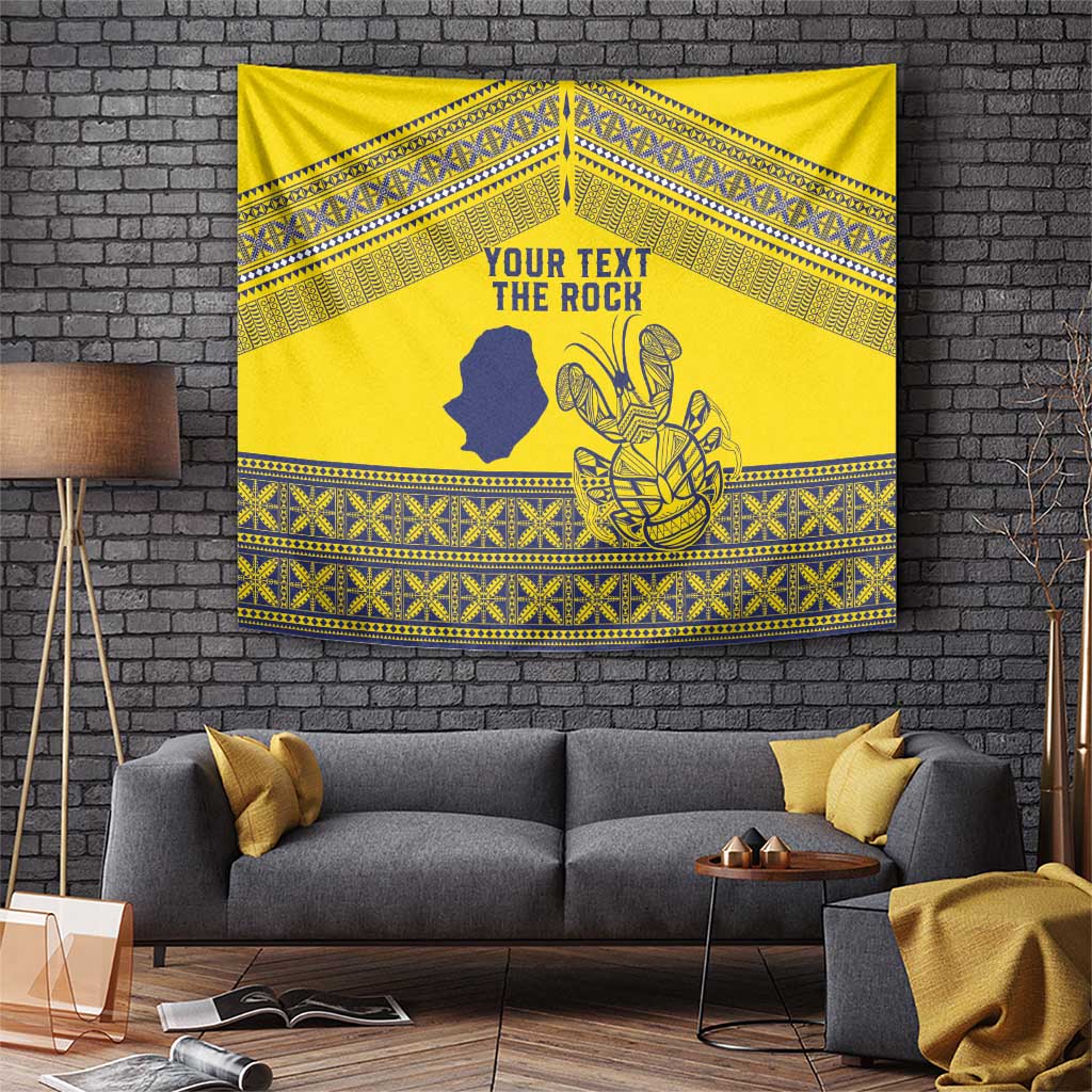 Niue Crab Personalised Tapestry Niuean Hiapo Pattern - Polynesian Pride