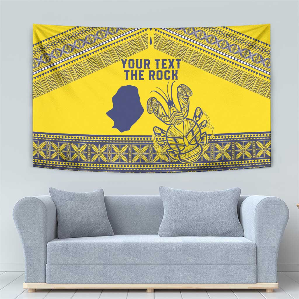 Niue Crab Personalised Tapestry Niuean Hiapo Pattern - Polynesian Pride