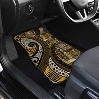 Vintage Samoa Siapo Mamanu Car Mats Gold Samoan Tapa Motif LT9 - Polynesian Pride