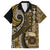 Vintage Samoa Siapo Mamanu Hawaiian Shirt Gold Samoan Tapa Motif - Polynesian Pride