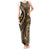 Vintage Samoa Siapo Mamanu Tank Maxi Dress Gold Samoan Tapa Motif - Polynesian Pride