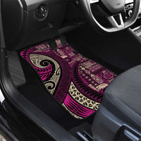 Vintage Samoa Siapo Mamanu Car Mats Pink Samoan Tapa Motif LT9 - Polynesian Pride