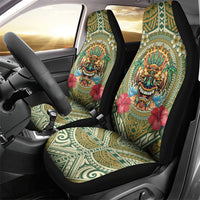 Hawaii Tiki Mask Car Seat Cover Mele Kalikimaka i Iulai!