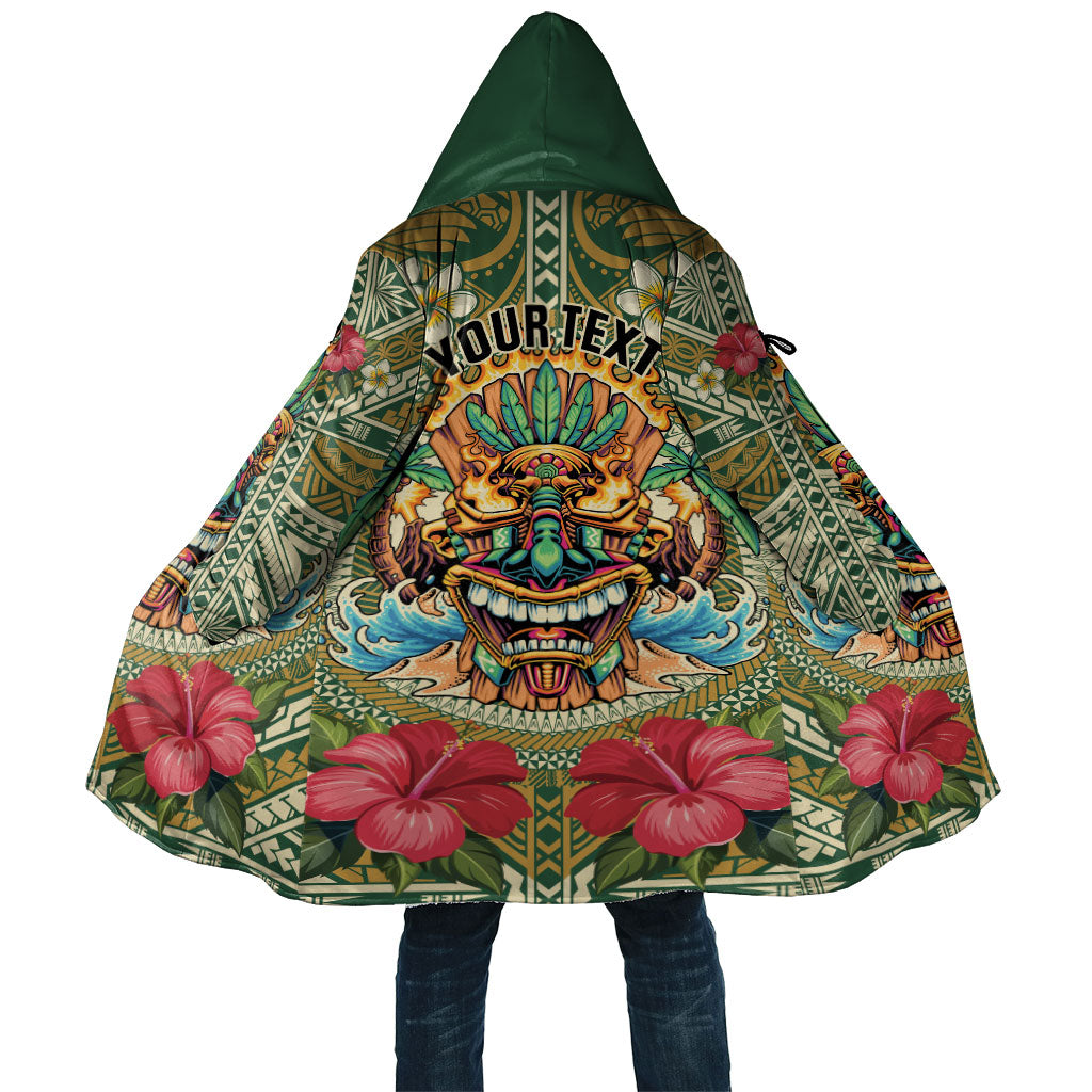 Hawaii Tiki Mask Personalized Cloak Mele Kalikimaka i Iulai!