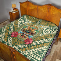 Hawaii Tiki Mask Quilt Mele Kalikimaka i Iulai!