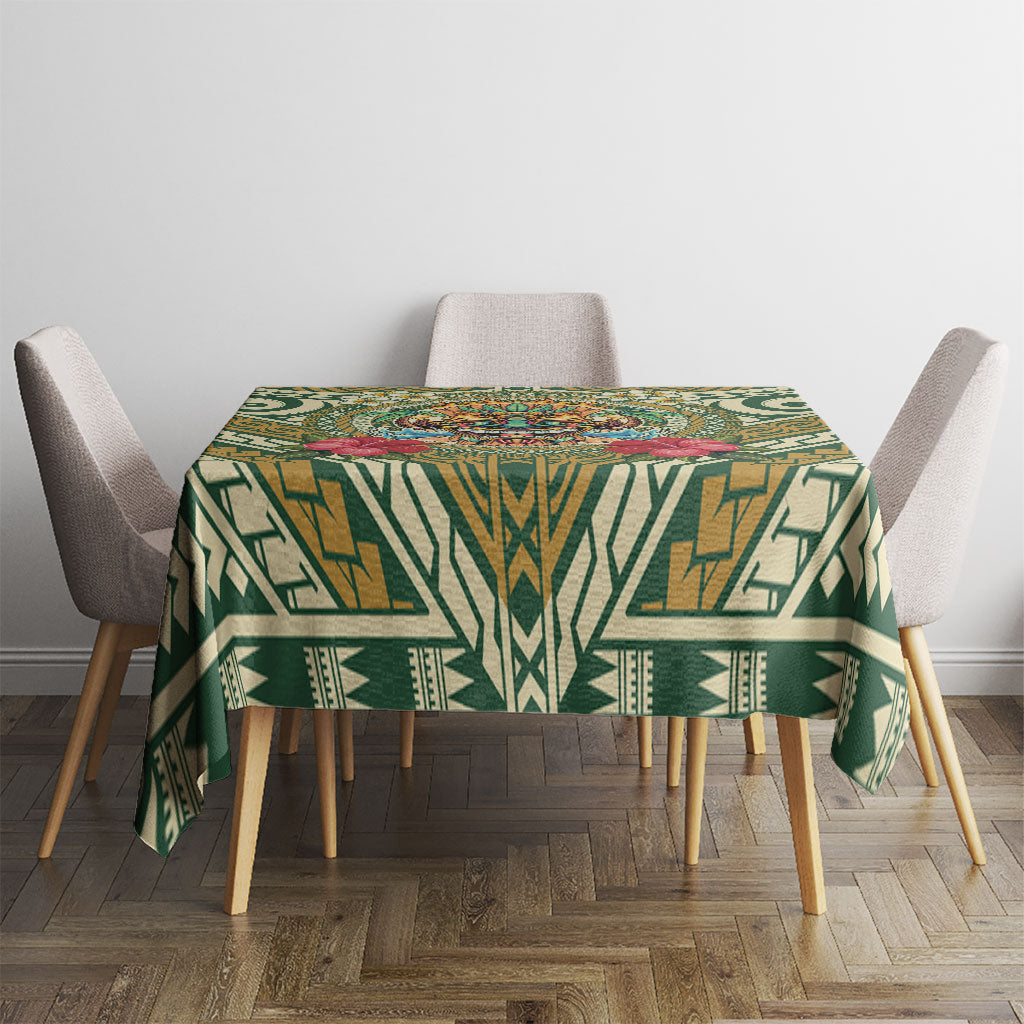 Hawaii Tiki Mask Tablecloth Mele Kalikimaka i Iulai! LT9 - Polynesian Pride