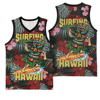 Hawaii Tiki Surfing Basketball Jersey Mele Kalikimaka i Iulai!