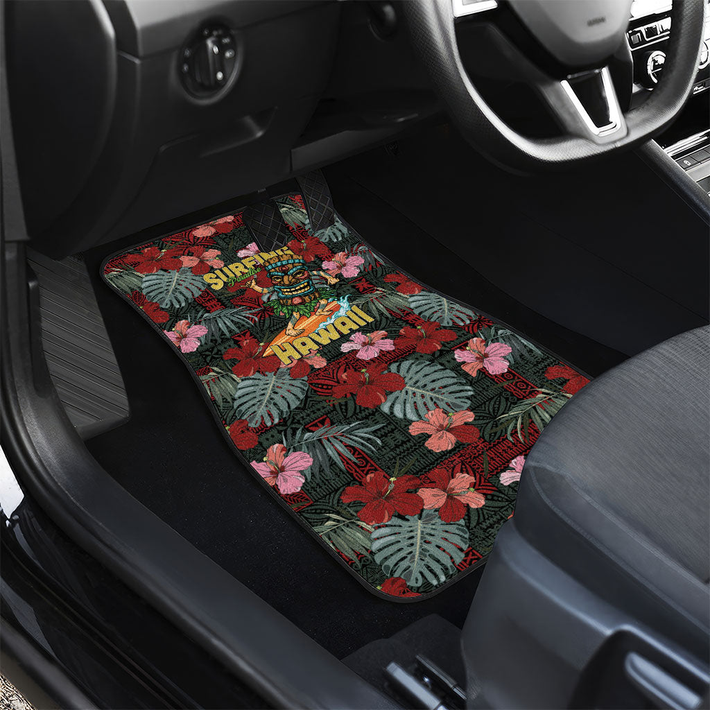Hawaii Tiki Surfing Car Mats Mele Kalikimaka i Iulai! LT9 - Polynesian Pride