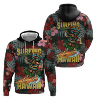 Hawaii Tiki Surfing Hoodie Mele Kalikimaka i Iulai!
