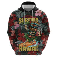 Hawaii Tiki Surfing Hoodie Mele Kalikimaka i Iulai!