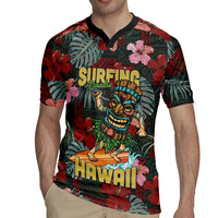 Hawaii Tiki Surfing Rugby Jersey Mele Kalikimaka i Iulai! LT9 - Polynesian Pride