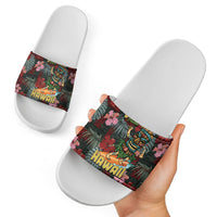 Hawaii Tiki Surfing Slide Sandals Mele Kalikimaka i Iulai! LT9 - Polynesian Pride