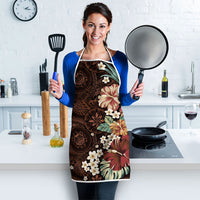 Kanoa Hawai'i Hibiscus Apron Polynesian Tribal Tattoo Pattern Floral Elements LT9 - Polynesian Pride