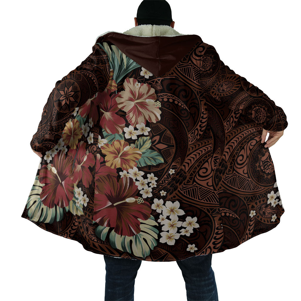 Kanoa Hawai'i Hibiscus Cloak Polynesian Tribal Tattoo Pattern Floral Elements