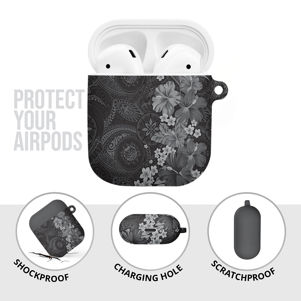 Pauli Hawai'i Hibiscus AirPods Case Polynesian Tribal Tattoo Pattern Floral Elements LT9 - Polynesian Pride
