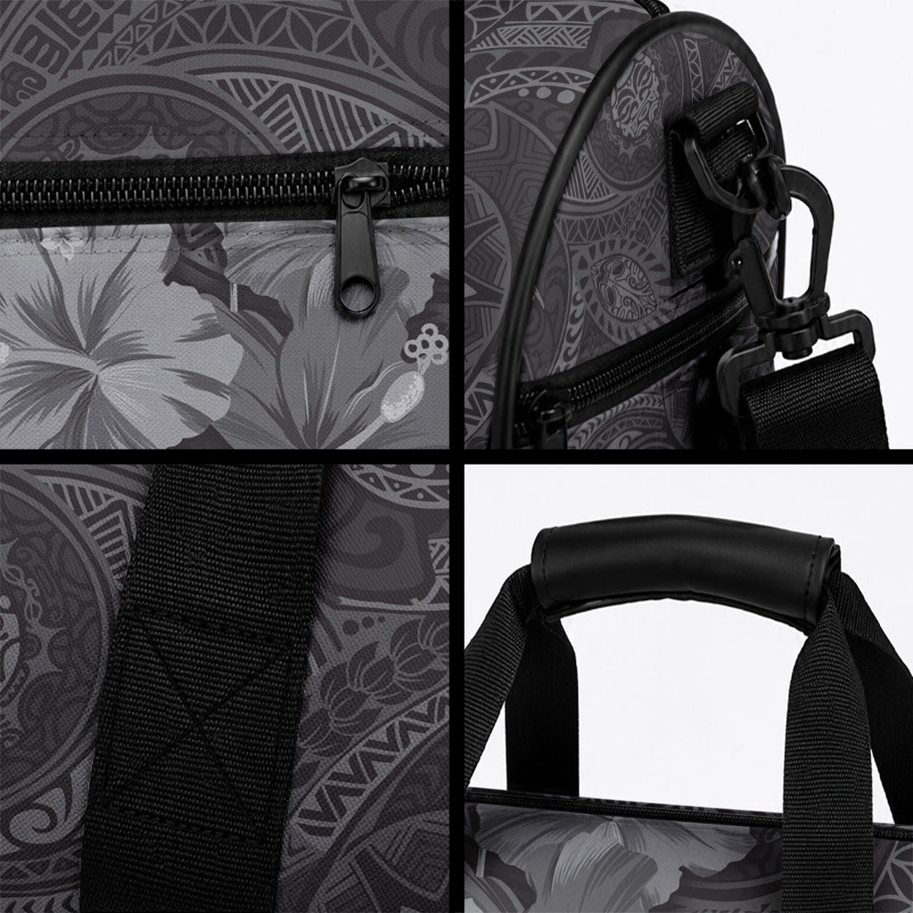 Pauli Hawai'i Hibiscus Duffle Bag Polynesian Tribal Tattoo Pattern Floral Elements LT9 - Polynesian Pride