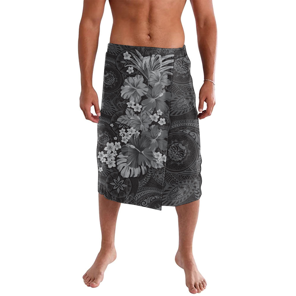 Pauli Hawai'i Hibiscus Lavalava Polynesian Tribal Tattoo Pattern Floral Elements LT9 Soft Black - Polynesian Pride