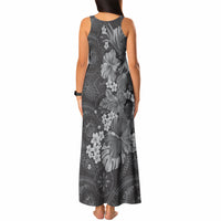 Pauli Hawai'i Hibiscus Tank Maxi Dress Polynesian Tribal Tattoo Pattern Floral Elements LT9 - Polynesian Pride