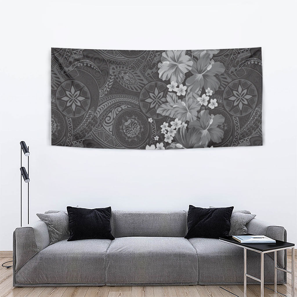 Pauli Hawai'i Hibiscus Tapestry Polynesian Tribal Tattoo Pattern Floral Elements