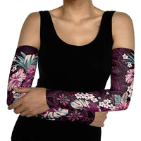 Poni Mama Hawai'i Hibiscus Arm Sleeves Polynesian Tribal Tattoo Pattern Floral Elements