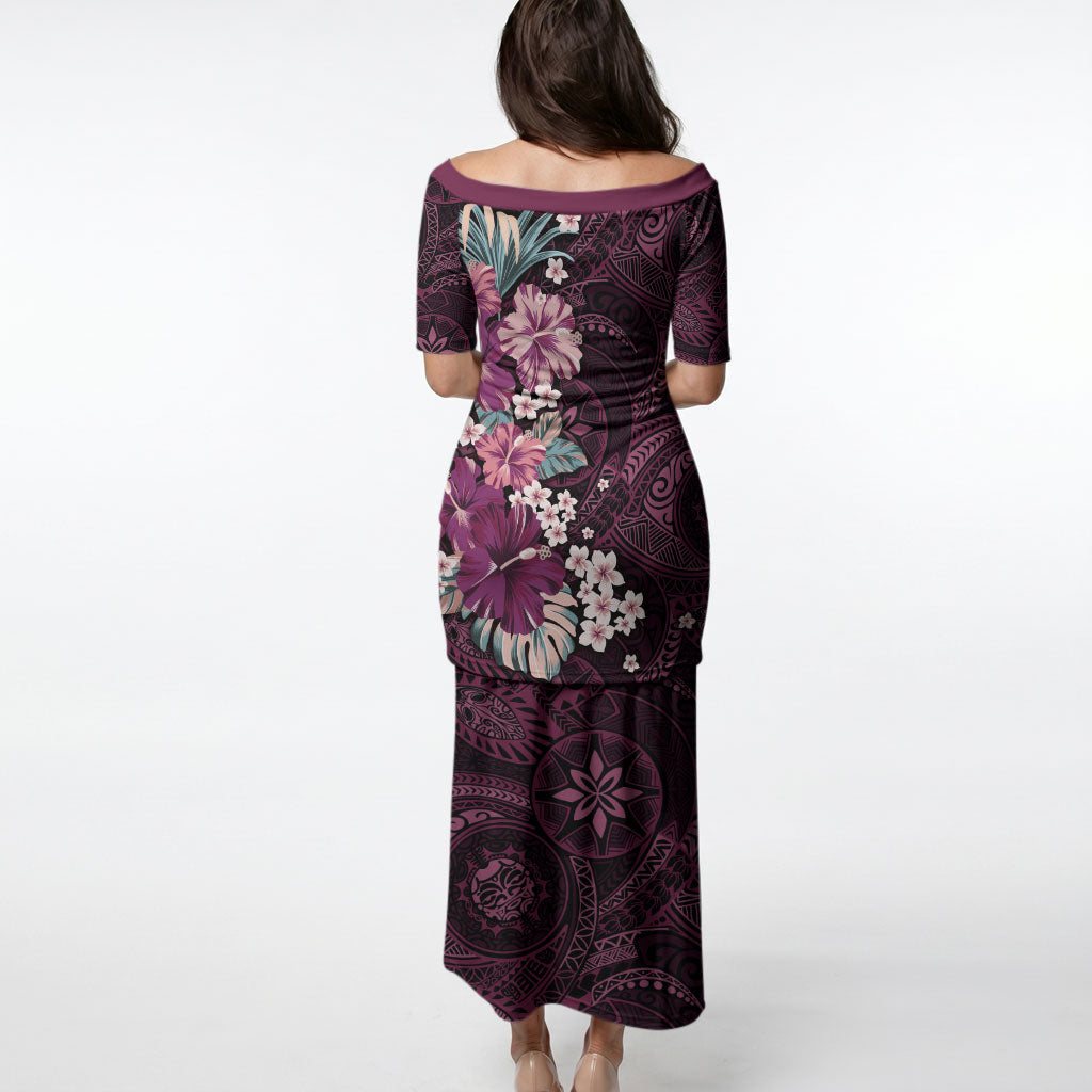 Poni Mama Hawai'i Hibiscus Puletasi Polynesian Tribal Tattoo Pattern Floral Elements