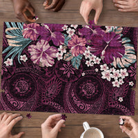 Poni Mama Hawai'i Hibiscus Puzzle Polynesian Tribal Tattoo Pattern Floral Elements LT9 - Polynesian Pride