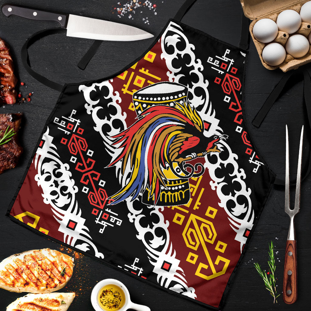 Papua New Guinea Bird Drum Apron Papuan Batik Motif