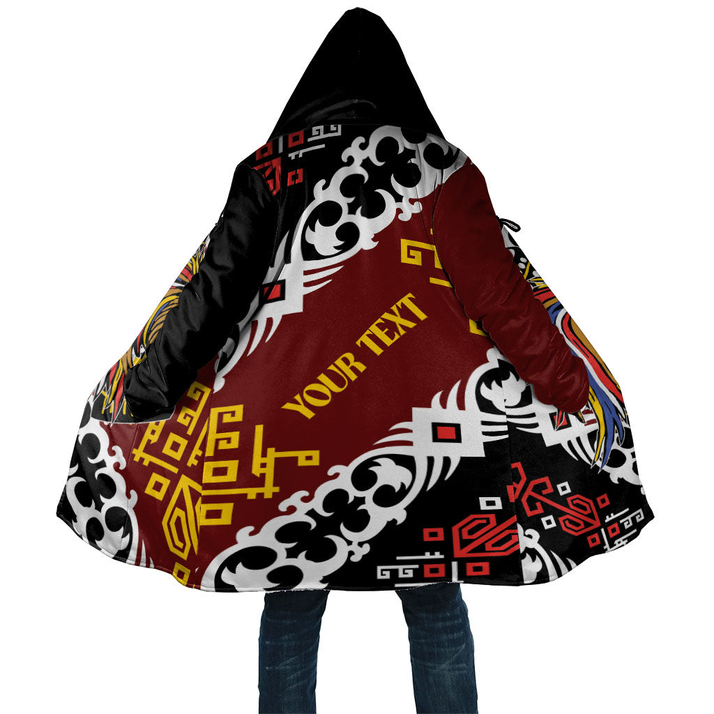 Personalised Papua New Guinea Bird Drum Cloak Papuan Batik Motif