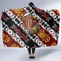 Papua New Guinea Bird Drum Hooded Blanket Papuan Batik Motif