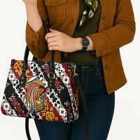 Papua New Guinea Bird Drum Leather Bag Papuan Batik Motif