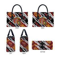 Papua New Guinea Bird Drum Leather Bag Papuan Batik Motif