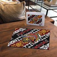 Papua New Guinea Bird Drum Puzzle Papuan Batik Motif