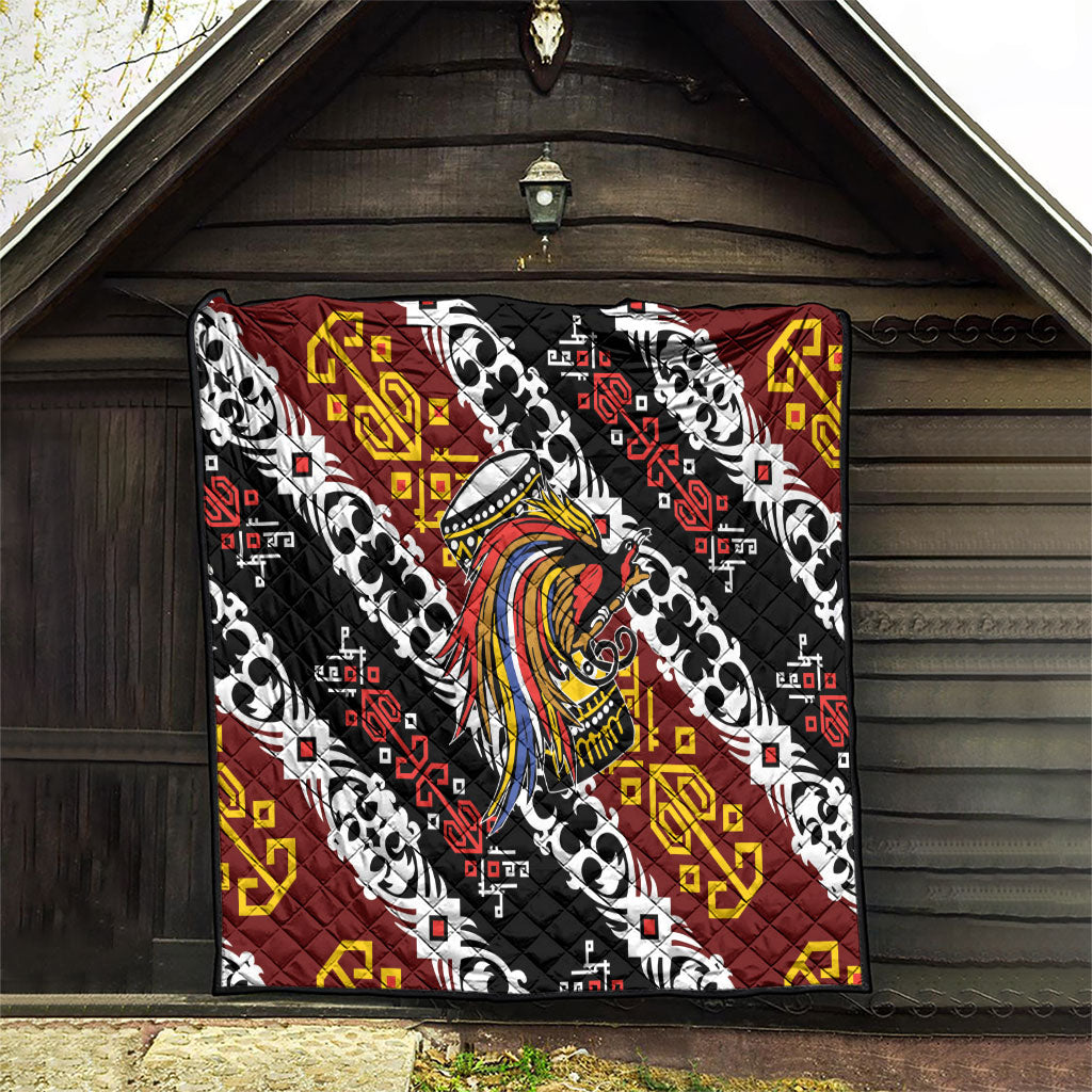 Papua New Guinea Bird Drum Quilt Papuan Batik Motif