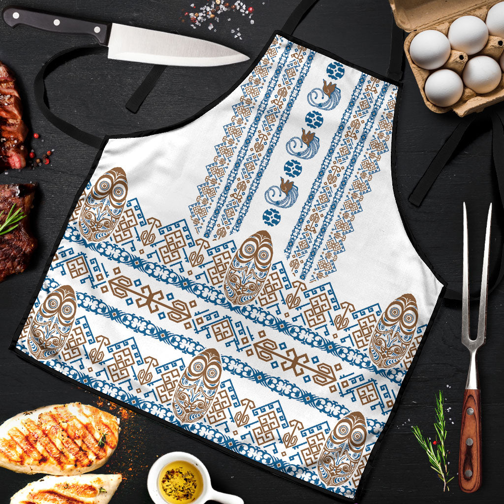 Papua New Guinea Bird Ethnic Apron Papuan Batik Inspired Pattern
